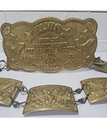 Elvis Presley Gold Belt International Hotel Las Vegas 1969 Attendance Re... - €259,86 EUR