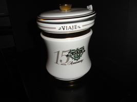Viaje 15th Anniversary Gold Cigar Ceramic Jar Only ( NO CIGARS )NIB  image 2
