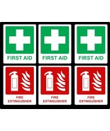 Durable Medical Vehicle Emergency Decals: Fire Extinguisher &amp; First Aid ... - $5.32 CAD+