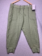 Nike Yoga THERMA-FIT Luxe Reversible Green Training Full Length Joggers Sz 1X - £50.68 GBP