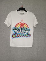 Women&#39;s Coca-Cola Graphic T-Shirt w/ Rhinestones Have a Coke and a Smile XS - £10.24 GBP