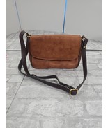 Valentina Genuine Leather Crossbody Satchel Bag Purse Made In Italy Brown - $951.78 MXN