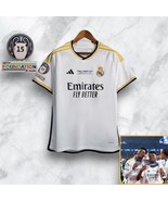 New Adidas 2023 2024 Real Madrid Home Fan Final London Edition Jersey Sh... - $64.99+