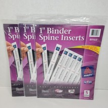 Avery Binder Spine Inserts 1" Spine Width 8Inserts/Sheet 5 Sheets/Pack x 3 89103 - $18.38