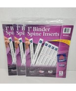 Avery Binder Spine Inserts 1&quot; Spine Width 8Inserts/Sheet 5 Sheets/Pack x... - £14.39 GBP