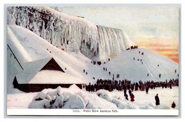 Frozen Ice Below Niagara Falls New York NY UNP  DB Postcard P25 - £2.30 GBP