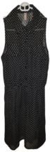 Xhilaration Artsy Chiffon Black Polka Dot Sundress - Sheer, Women&#39;s Size S - £12.55 GBP
