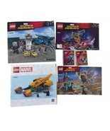 Lot of 6 Lego Marvel Super Heroes Brochures Instructions Manuals Only - $269.53 MXN