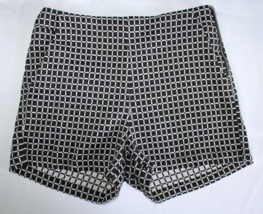BeBop Size 7 Juniors Black White Checks Side Zip, High-Waist Shorts Pockets - £11.95 GBP