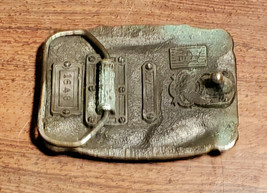 Vintage 1986 The American Fire Fighter Brass Buckle USA No Sleep Tonight - £38.66 GBP