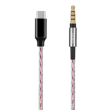 6N Occ Usbc Typec Audio Cable For Audio Technica ATH-MSR7 SR5 SR5BT AR3BT AR3 - £21.54 GBP