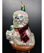 Christopher Radko Retired 1996 Snow Kitties 6" Ornament - $19.77