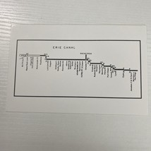 Partial Map of the Erie canal Postcard - $1.56