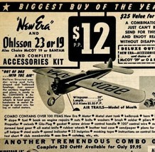 1949 Aviation Ohlsson 23 or 19 Model Airplane Advertisement McCoy Mercury  - $19.99