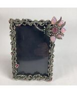 RJ Graziano Pink Floral Photo Frame With Multicolored Rhinestones - Italy - €42,42 EUR