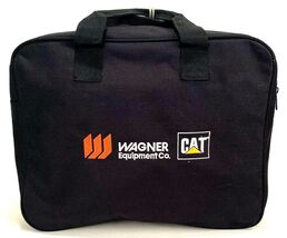 CAT Caterpillar Bag/Soft Case-Wagner Equipment Co-Black-Embroidered-Lugg... - $18.74