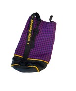 American Girl 1996 Soccer Gear Purple Checkered Plaid Duffle Bag for Doll - £5.39 GBP