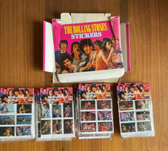 1983 The Rolling Stones Stickers With Store Display Box 28 Packs - $100.00