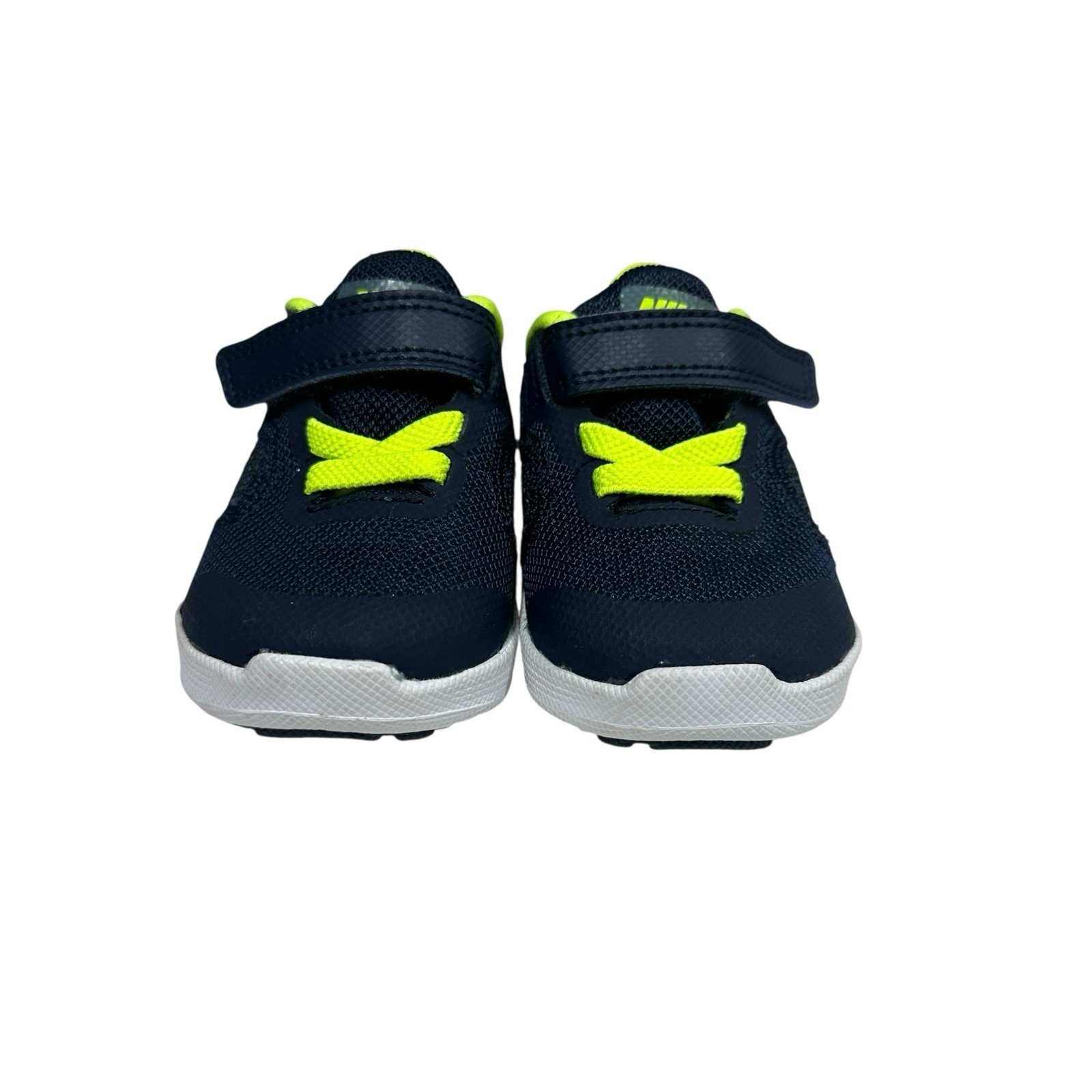Nike Revolution 3 Baby Boys Sneakers Athletic Shoes Navy Blue Neon Yellow Sz 2C Item image 4