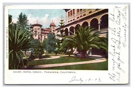 Hotel Green Courtyard Riverside California CA UDB Postcard W5 - $3.33