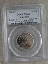2002-P PCGS MS67 LOUISIANA LA 25C STATE QUARTER!! BRILIANT!  20220036 - $19.99