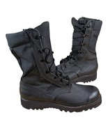 RO Search Mens Combat Jungle Boots Spike Protective Black Leather Shoes ... - $64.35