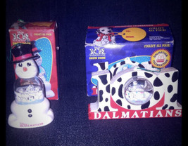 Vintage 101 Dalmatians Snow Dome Ornaments Lot Of 2 - £18.32 GBP
