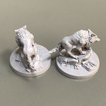 2PCS Wolf Miniatures For The Grimm Forest Board Game Figures Fairly Tale... - £8.01 GBP