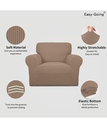 new Easy-Going Stretch LOUNGE CHAIR Slipcover 1-Piece Dark Beige Protect... - $549.50 MXN