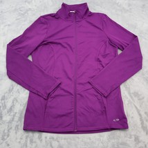 Champion Sweatshirt Womens S Purple Full Zip High Neck Quick Dry Active ... - £20.23 GBP