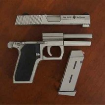 1:1 Scale NSP Pistol DIY 3D Handmade Paper Gun Model Toy Puzzle Decoration - £7.59 GBP