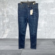 N-Amsterdam Men 34 Blue Cotton Denim Stretch Skinny Straight Jeans Measure 32X31 - £14.42 GBP