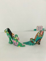 Dollymama ceramic hi heel shoes , hand painted  &quot;She with the most shoes... - $46.74