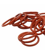 100Pcs 20Mm Od 16Mm Id 2Mm Dia Food Grade Silicone Rubber Seal O-Ring Red - $40.94