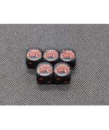 (5) Flames Of War Special Edition Black And Red D6 Dice - $403.44 MXN