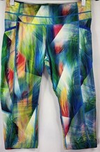 Athleta Leggings Womens Small Multi Color Tropea Dobby Be Free Cropped Capris - £30.00 GBP