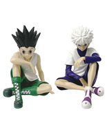 2pc Anime PG Hunter×Hunter GON FREECSS Killua Zoldyck Statue Sitting Fig... - $19.99