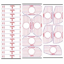 GOLF IMPACT TAPE LABELS. 2 SHEETS FOR FITTING LIE ANGLE, IRON OR WOOD LE... - $4.07