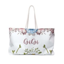 Personalised/Non-Personalised Weekender Bag, Floral, GiGi, Large Weekender Bag,  - £39.27 GBP