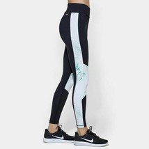 ALALA Yoga Leggings NEW Harlet Cut Out Ankle Mesh Insert Tropical Palm NWT XS - £90.99 GBP