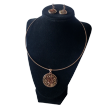 Joan Rivers Rose Gold Faux Druzy Omega Necklace and Earrings Set - £9.76 GBP