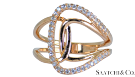10K Yellow Gold - Natural VVS-VS Single Cut Diamond Ring: Stylish, 3.9 Grams - £403.22 GBP