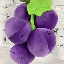 Yum Yum Smoochy Pals Grape Plush Pillow 17” Grapevine Purple Squish Linzy Toys - £19.64 GBP