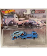FIAT 500 Custom Hot Wheels Team Transport GULF RACING w/ RR - $144.44