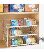 3-Tier Can Dispenser Rack Organizer Powder Coated Steel White - $658.98 MXN