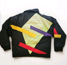 Vtg UAI Sport Ski Jacket Geo Color Block Duck Down Feather Ski Jacket Large - $38.56