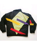 Vtg UAI Sport Ski Jacket Geo Color Block Duck Down Feather Ski Jacket Large - €33,73 EUR