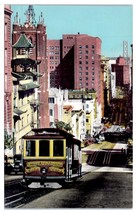 California Street San Francisco Cable Car Postcard - £37.43 GBP