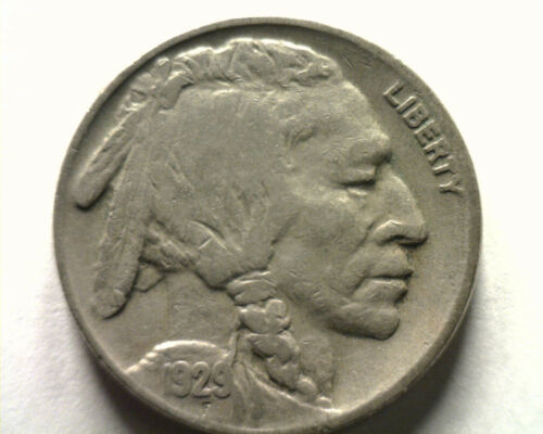 1929-S BUFFALO NICKEL REVERSE MINT STRUCK THROUGH FINE / VERY FINE F/VF ORIGINAL - £19.18 GBP