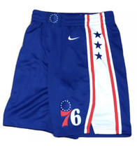 Nike Philadelphia 76ers Icon Edition  Sz S Mens Shorts Rush Blue CD0485-495 - £42.32 GBP